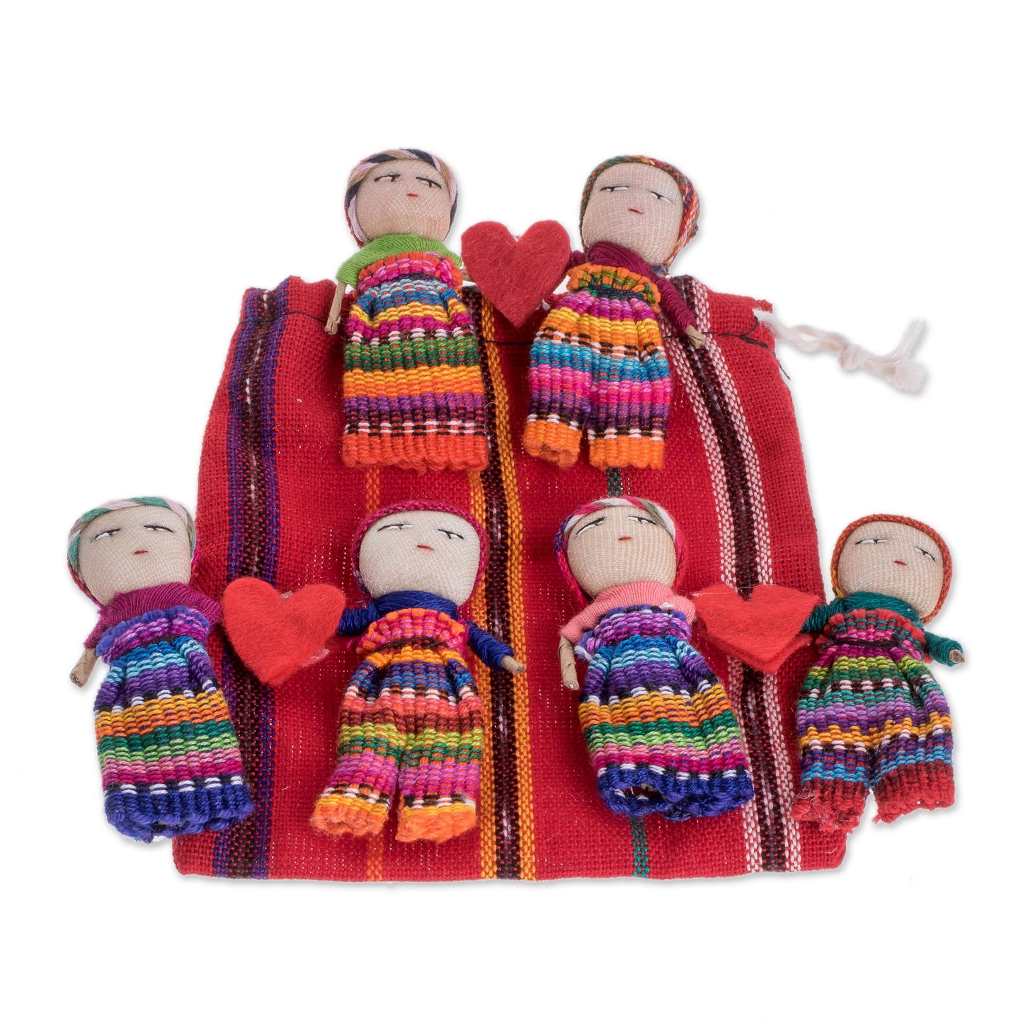 Love & Hope Worry Dolls with Hearts