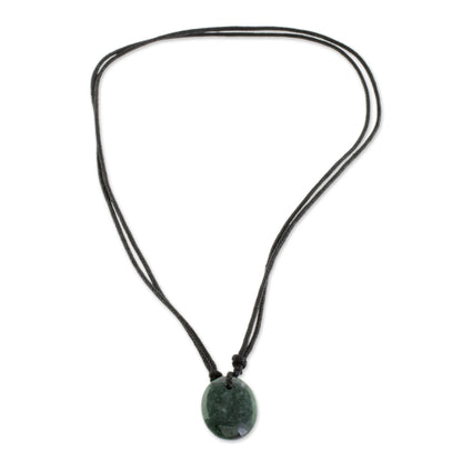 Ancient Strength Jade Pendant Necklace