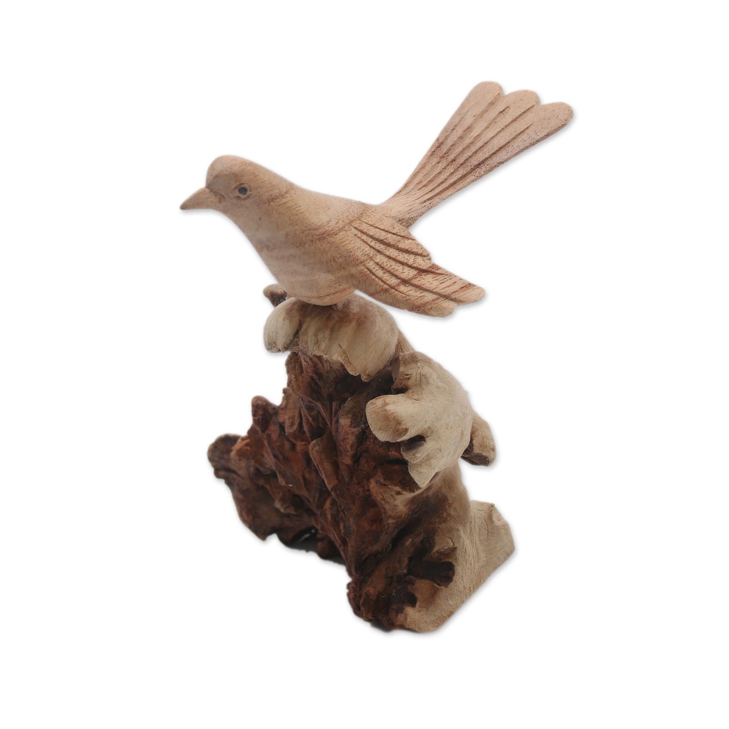 Canary Flight Hand-Carved Canary Flight Jempinis Wood Bird Sculpture