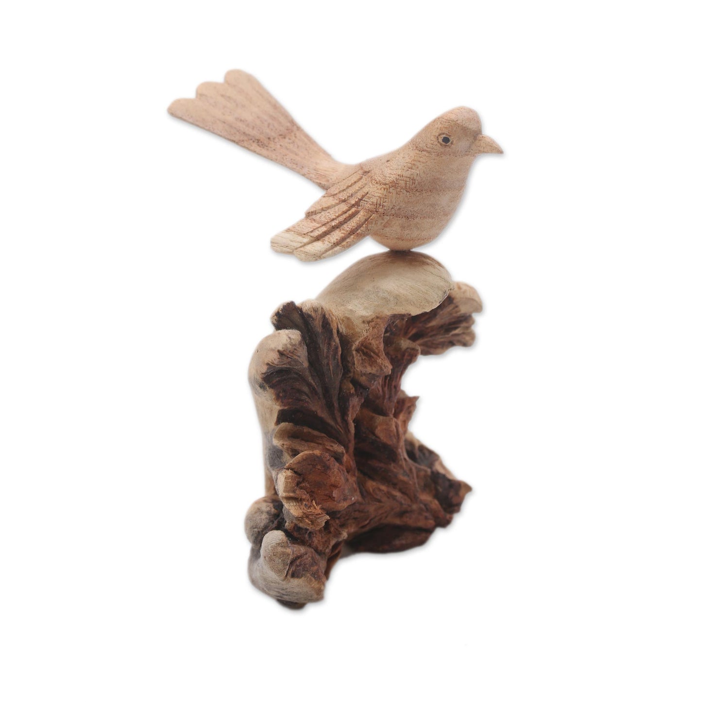 Canary Flight Hand-Carved Canary Flight Jempinis Wood Bird Sculpture