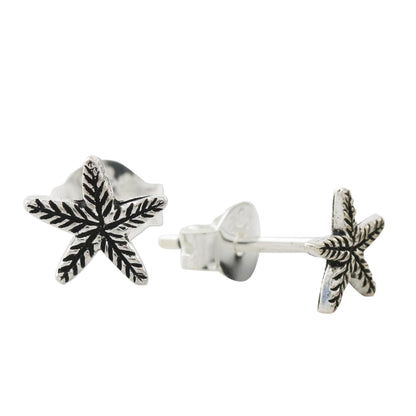 Starfish Charm Sterling Silver Starfish Stud Earrings from Thailand