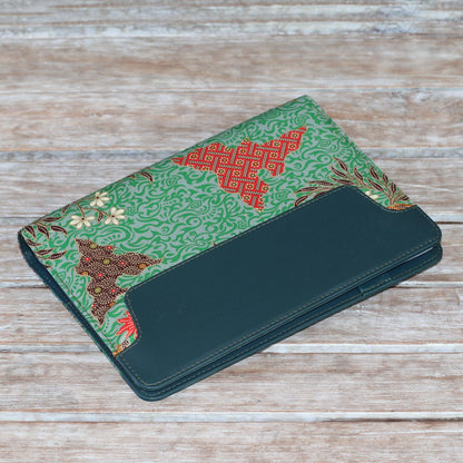 Writer's Eden Handmade Batik Cotton Planner in Blue from Indonesia