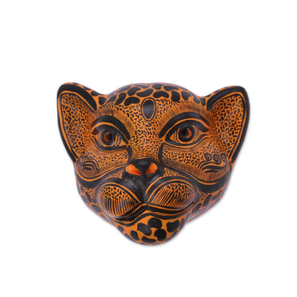 Watchful Jaguar Ceramic Mask