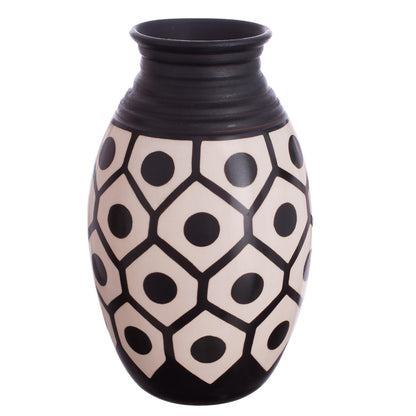 Chulucanas Geometry Geometric Chulucanas Ceramic Decorative Vase from Peru