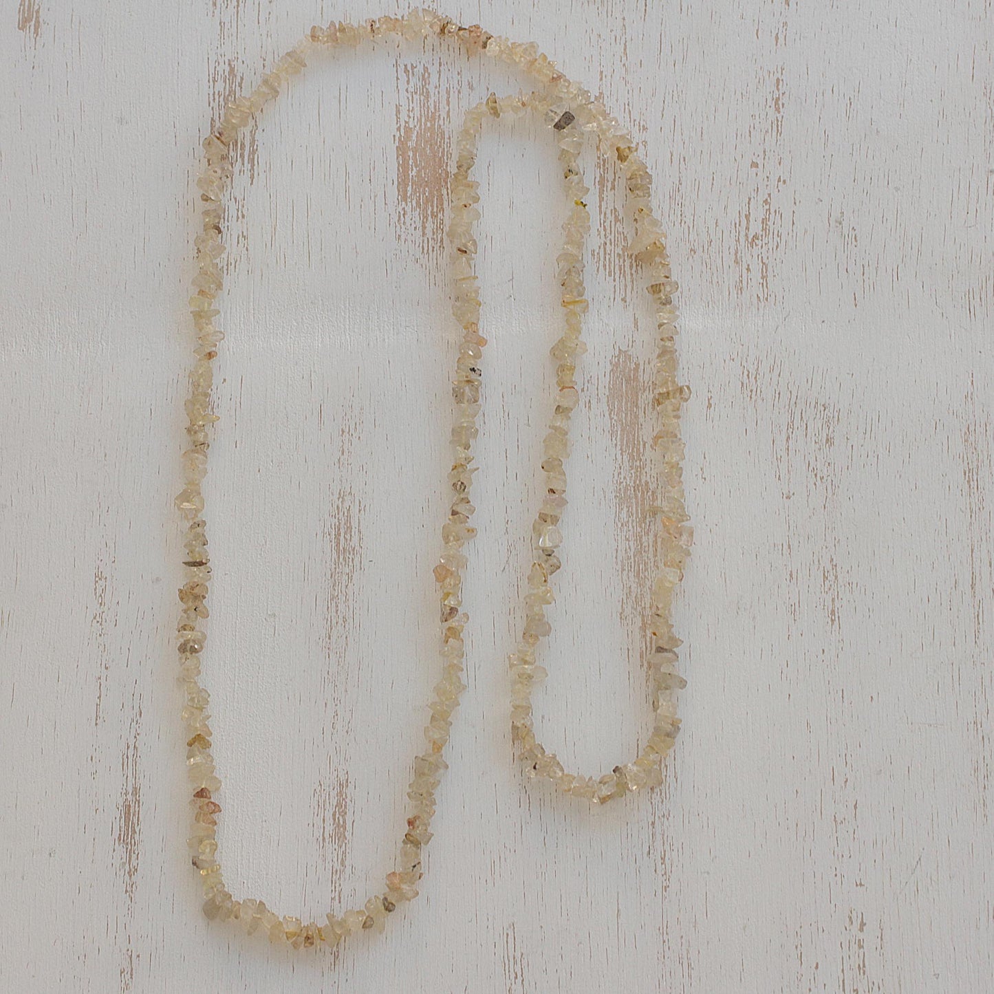 Honey Infatuation Quartz Beaded Necklace with Honey Hues from Brazil