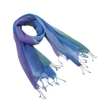 Summer Morning Blue & Purple Scarves