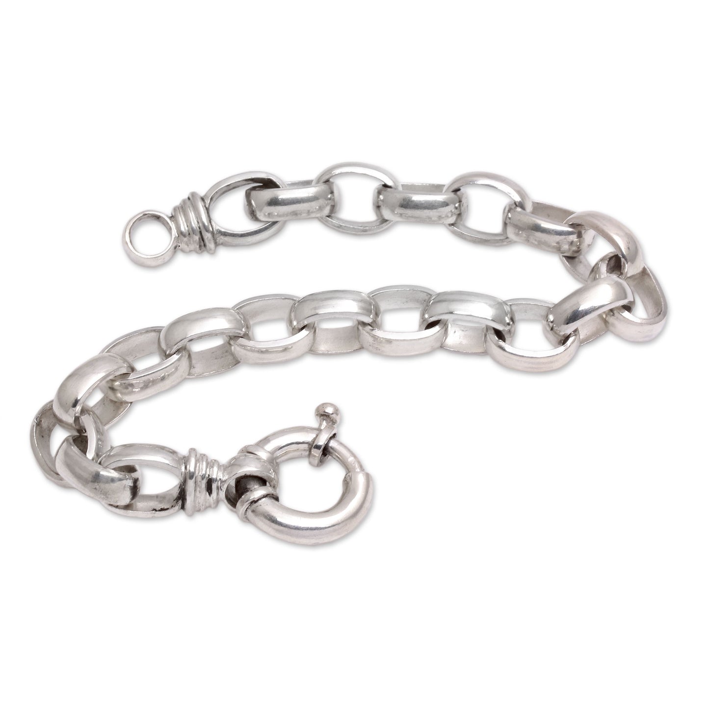 Cager Links Sterling Silver Chain Bracelet