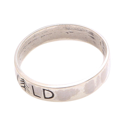 Wild Soul Sterling Silver Band Ring Crafted in Bali