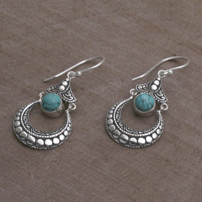 Elegant Crescents Magnesite Earrings