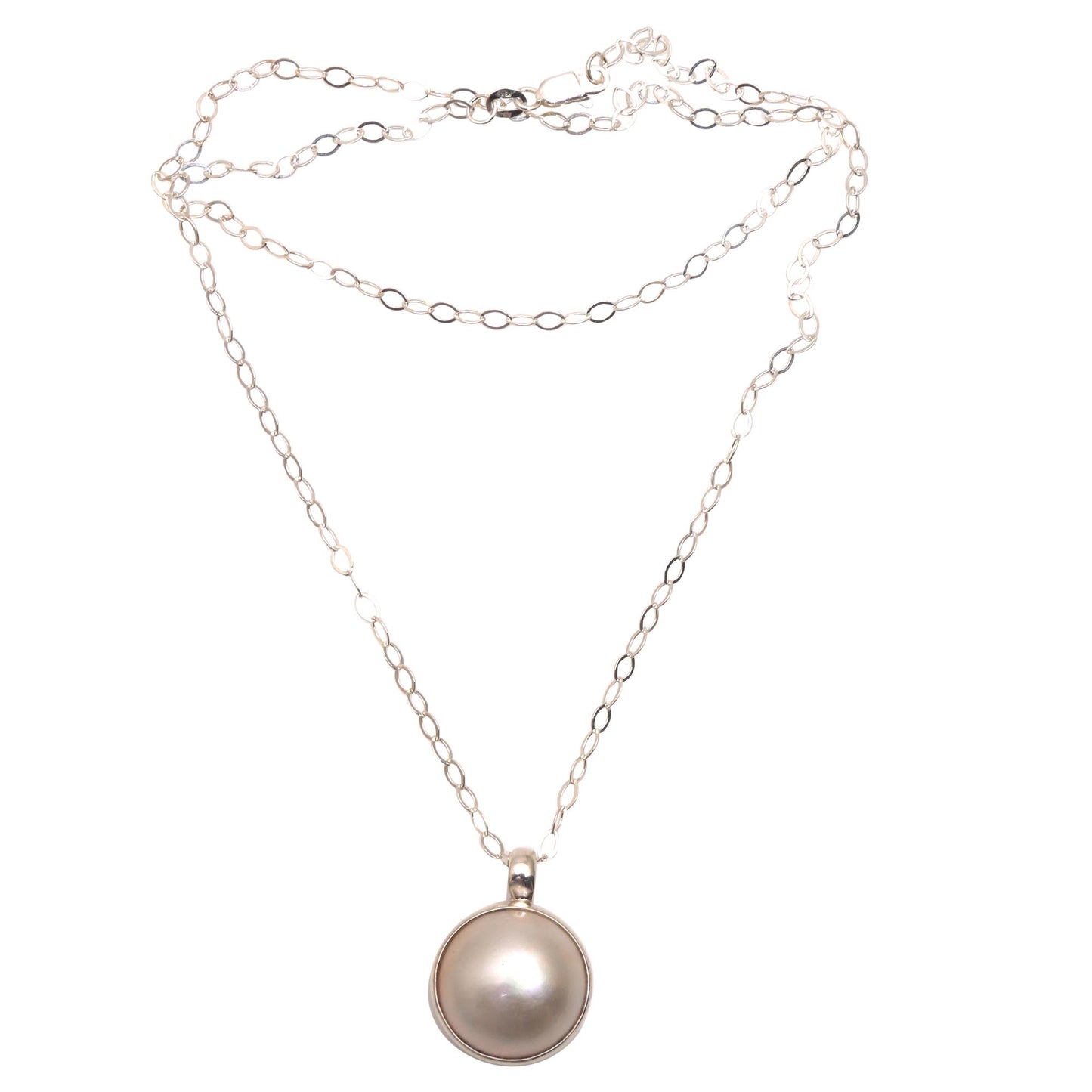 Glowing with Love White Cultured Pearl Pendant Necklace from Bali