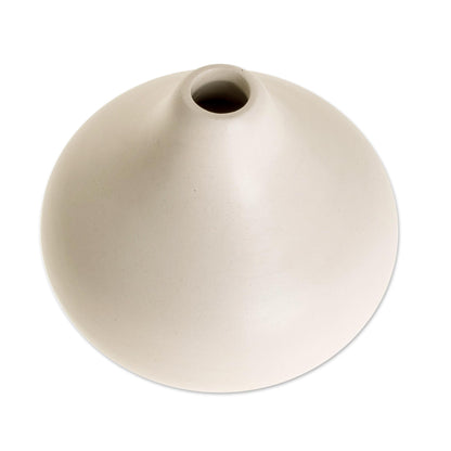 Ivory Droplet Harmony Ceramic Vase