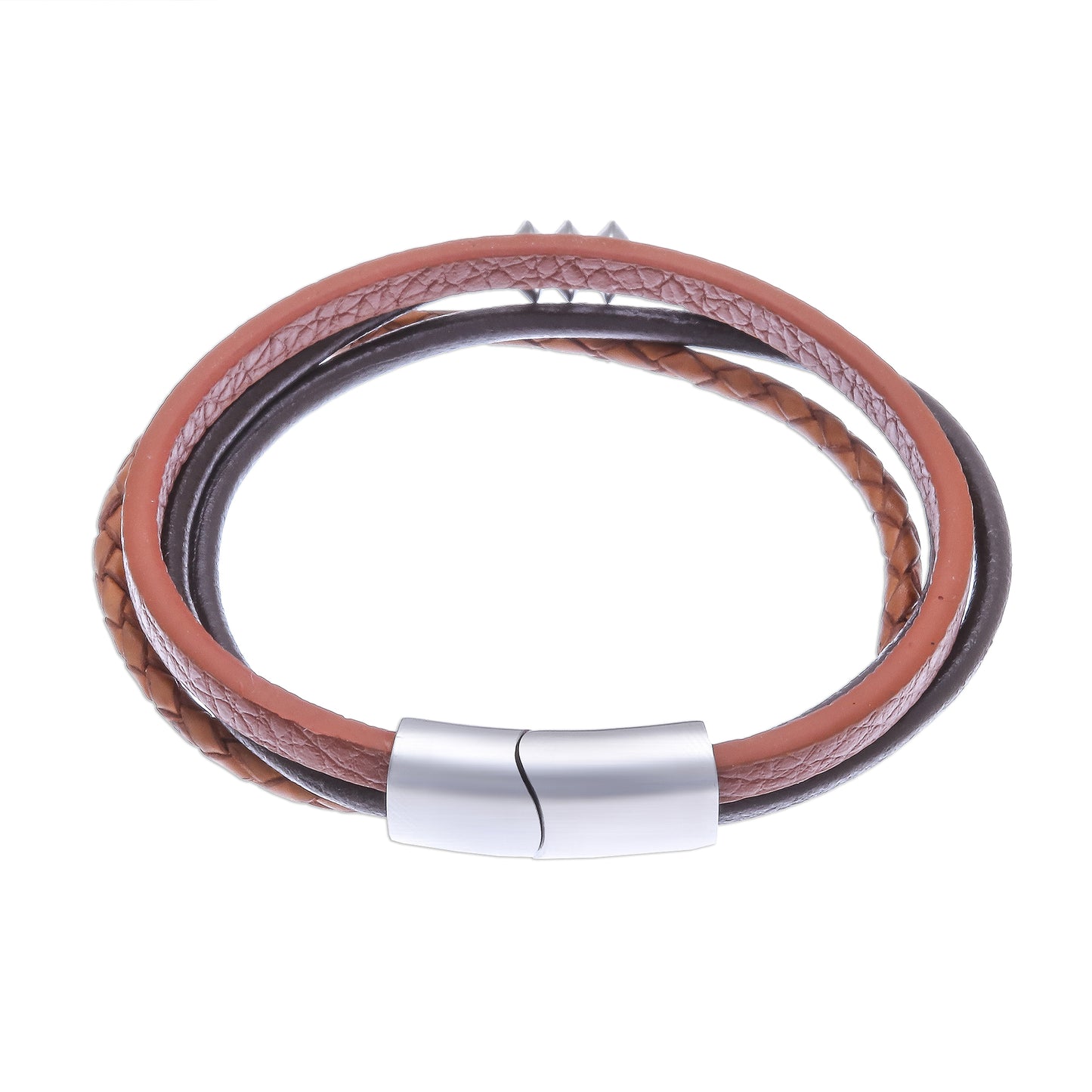 Free Spirited in Brown Leather Cord Bracelet in Brown from Thailand