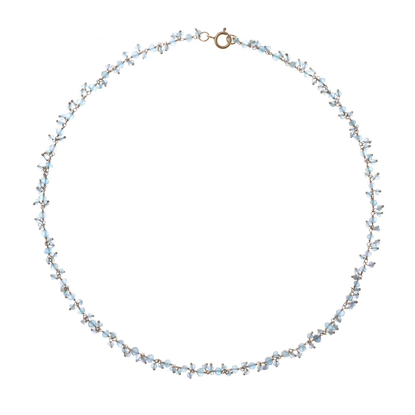 Arctic Dream Gold-Plated Apatite Charm Necklace from Thailand