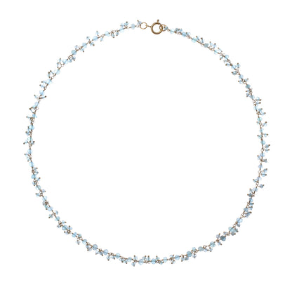 Arctic Dream Gold-Plated Apatite Charm Necklace from Thailand