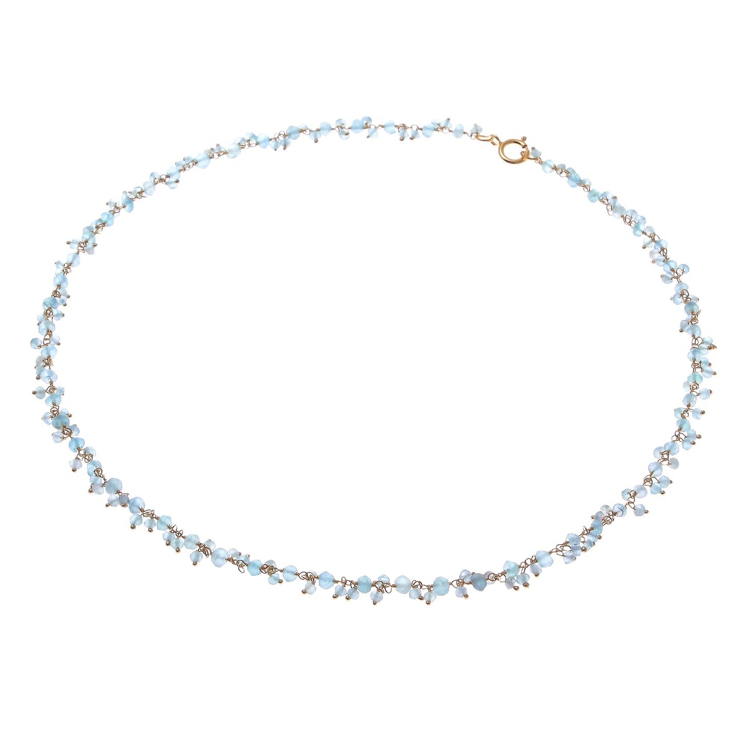 Arctic Dream Gold-Plated Apatite Charm Necklace from Thailand