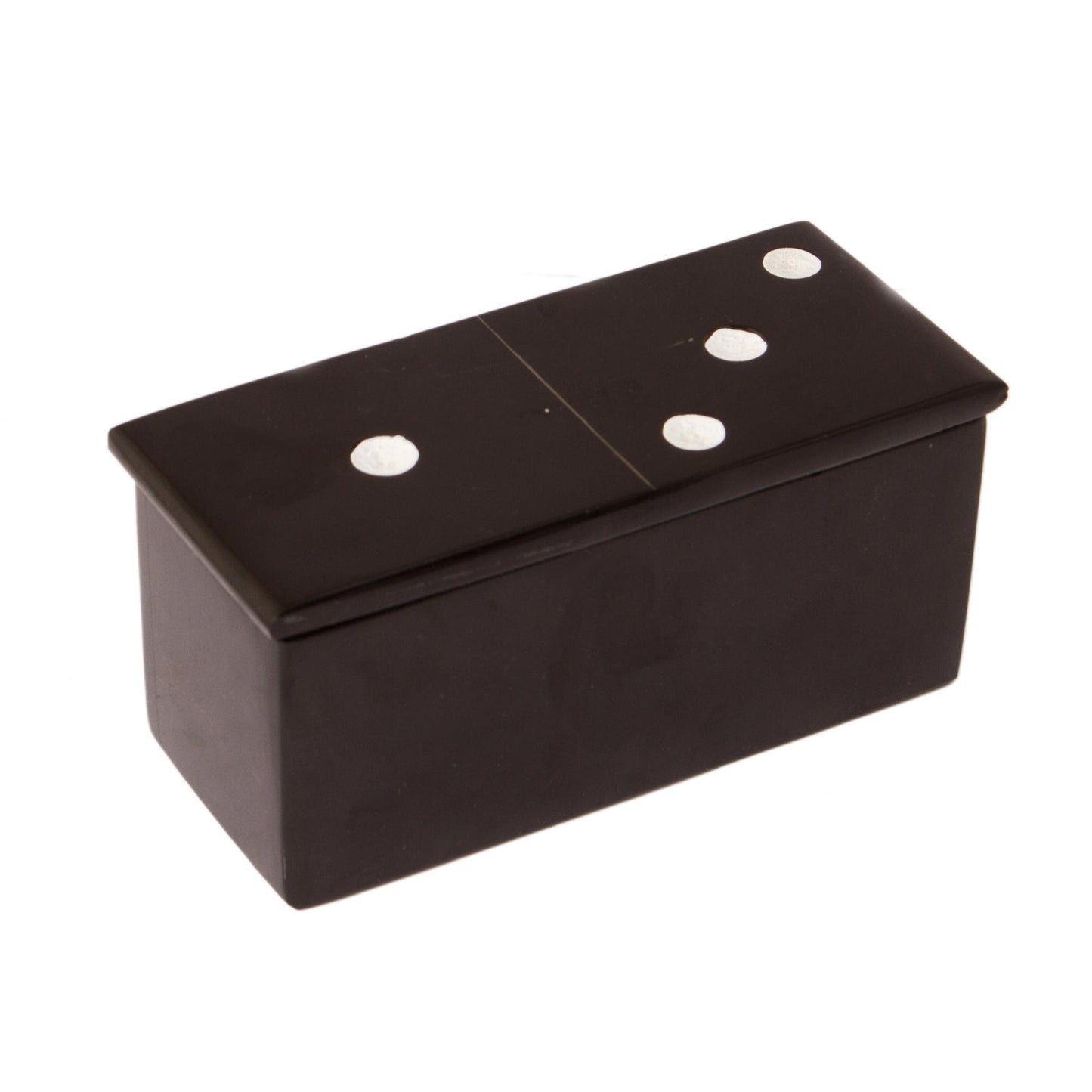 Strategic Chance Black Marble Domino Set from Mexico