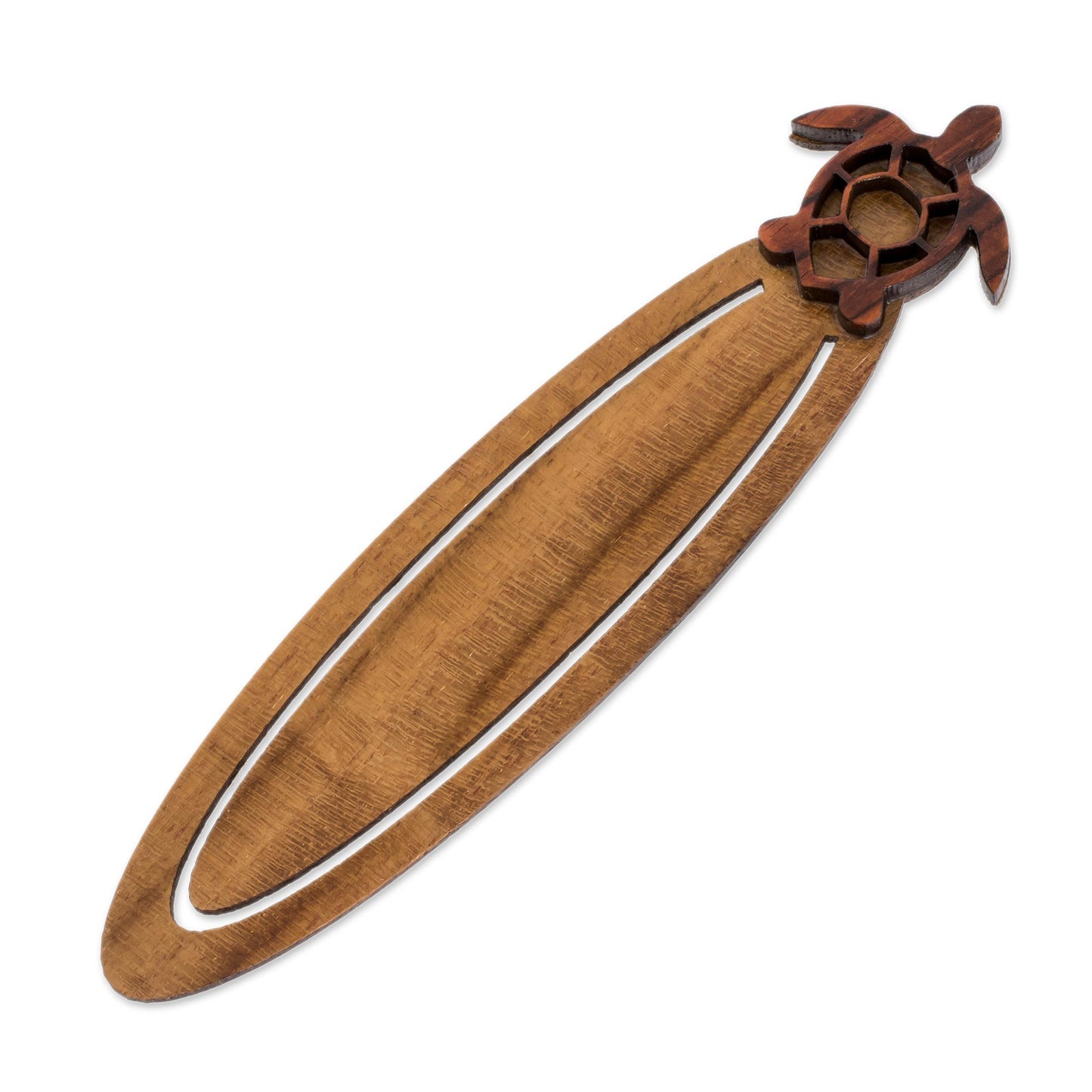 Sophisticated Sea Turtle Sea Turtle-Themed Teak Wood Bookmark from Costa Rica