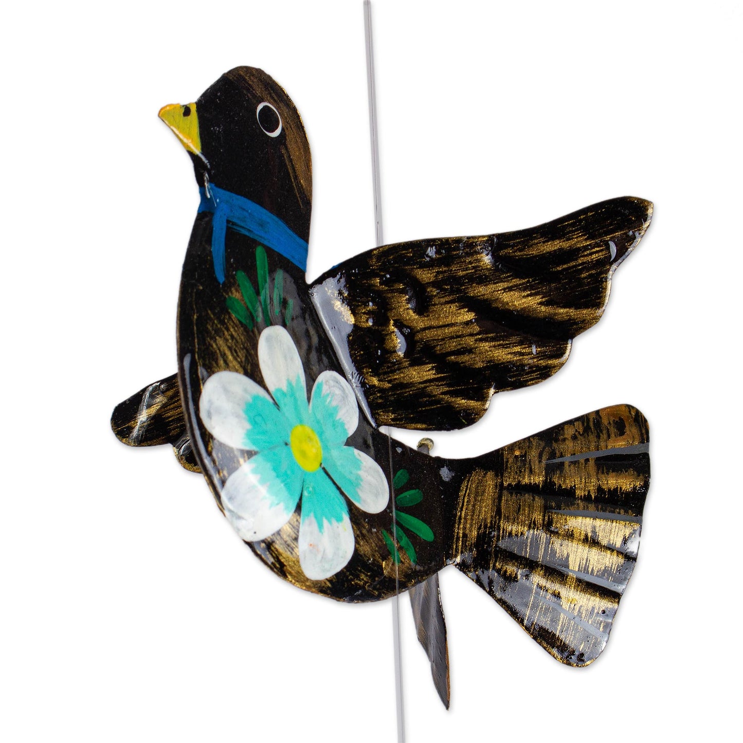 Festive Doves Handcrafted Hand Painted Garland of Floral Mexican Birds