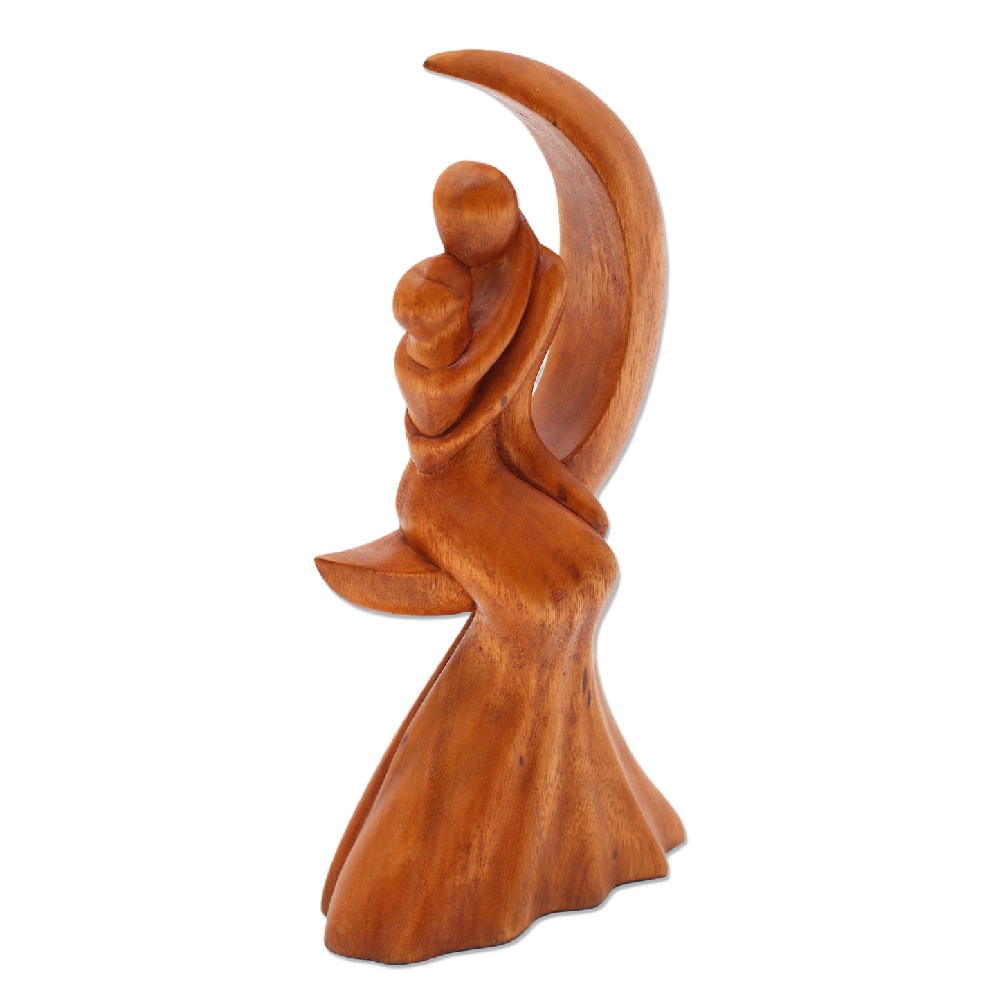 Moon Wedding Romantic Wood Bride and Groom Sculpture Wedding Gift