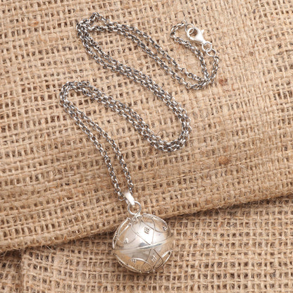 Angel Call Balinese Sterling Silver Harmony Ball Necklace 20 Inch Chain