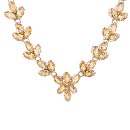 Gujarat Princess Thirty Carat Citrine Gemstone Necklace