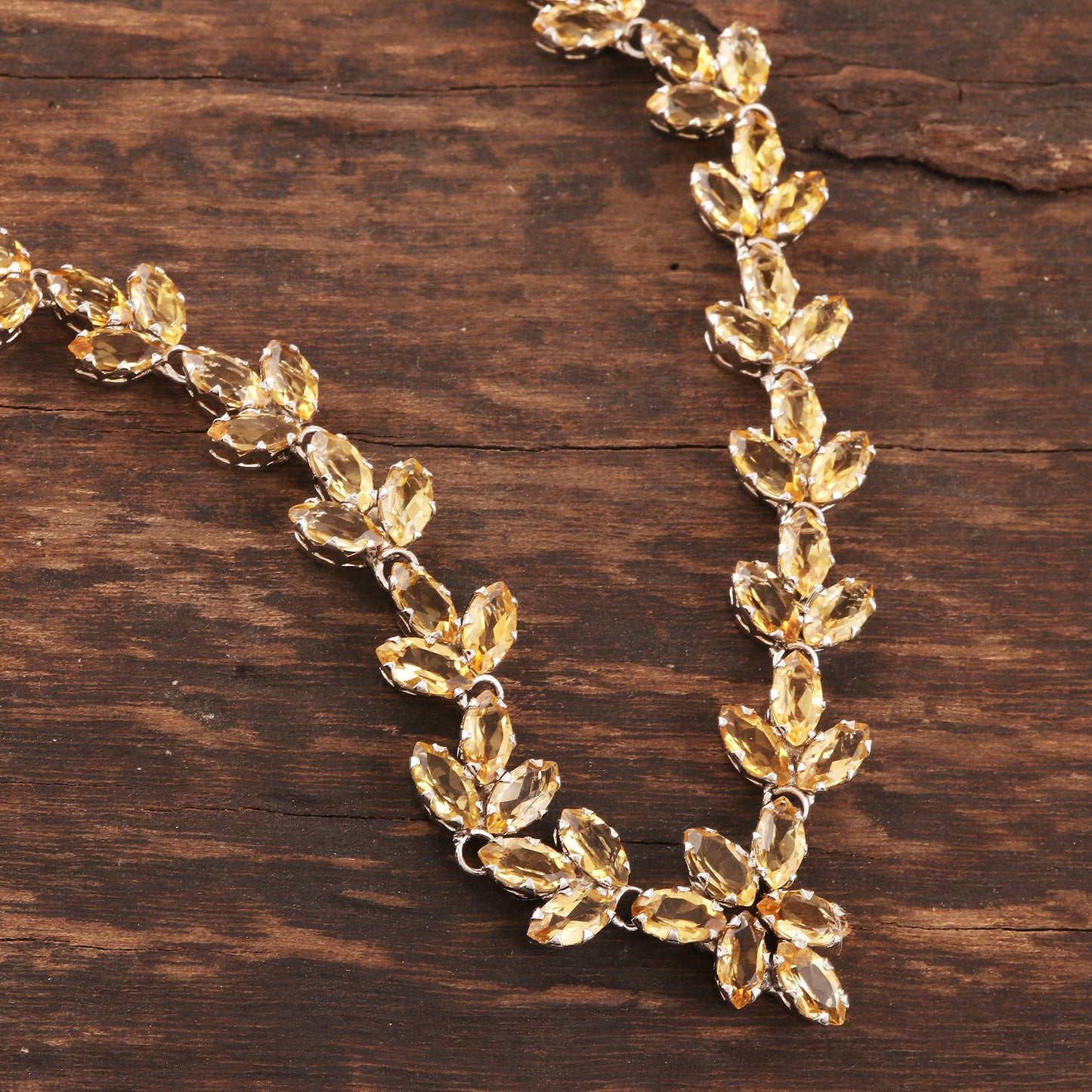 Gujarat Princess Thirty Carat Citrine Gemstone Necklace