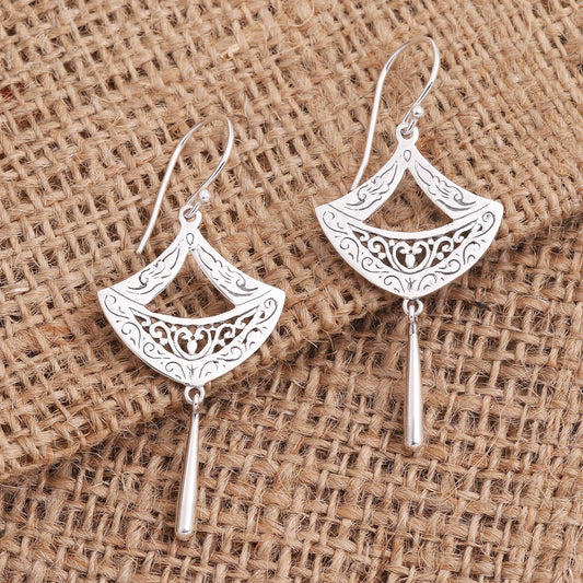 Paper Lanterns Sterling Silver Paper Lantern Dangle Earrings