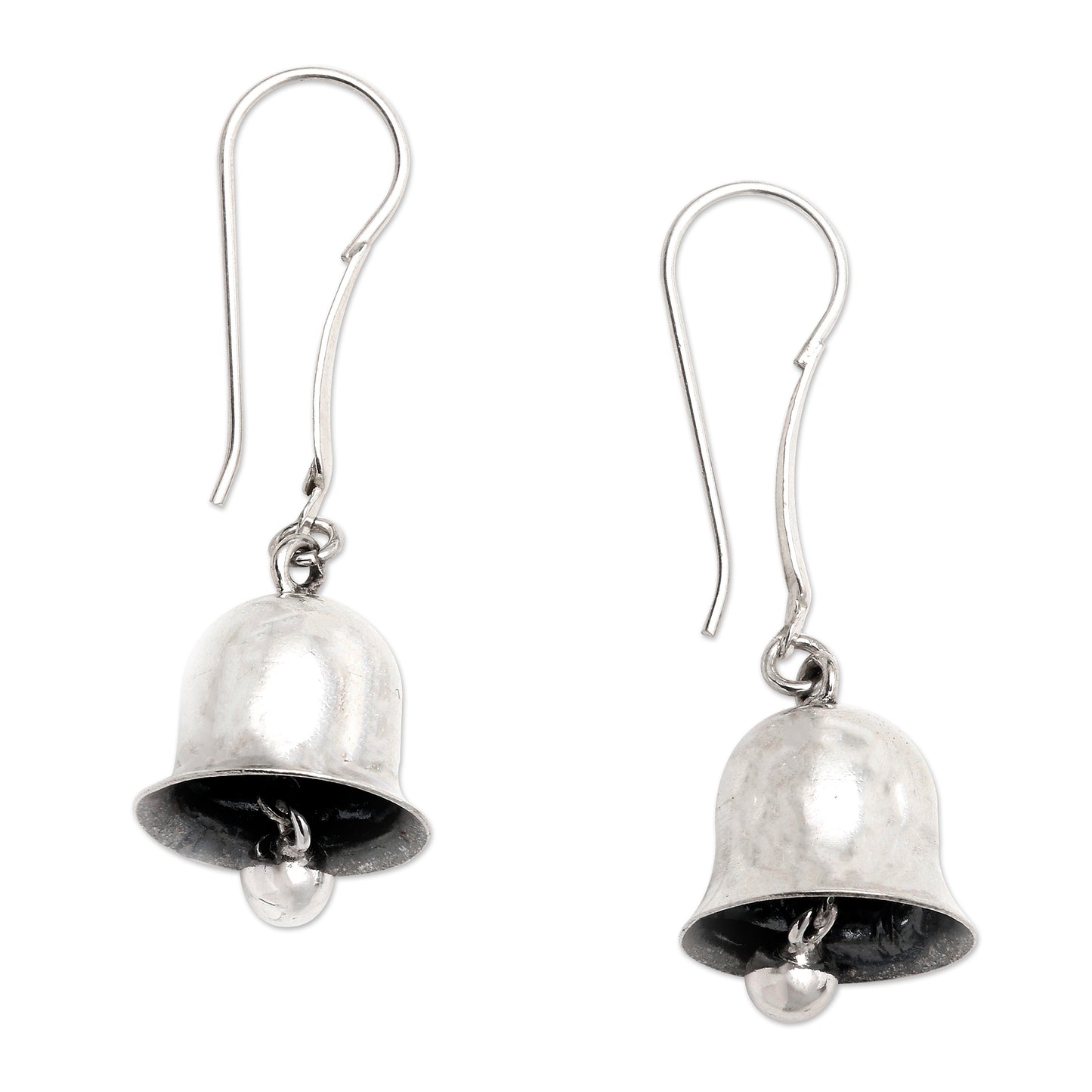 Jingle Bells Balinese Sterling Silver Jingle Bell Earrings