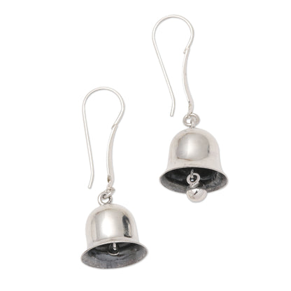 Jingle Bells Balinese Sterling Silver Jingle Bell Earrings