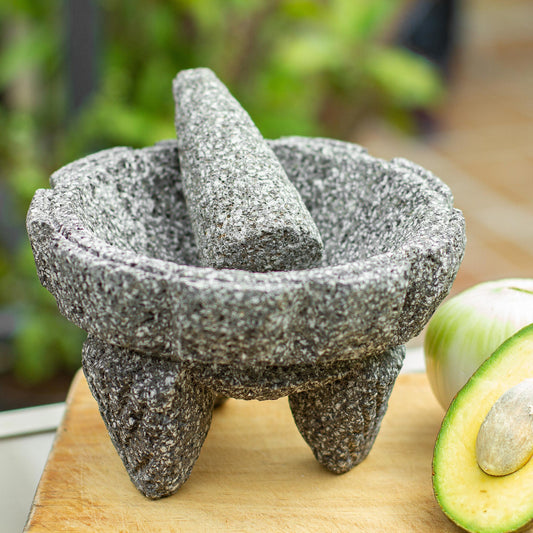 Ceremonial Tradition Handcrafted Ceremonial Style Molcajete Mortar