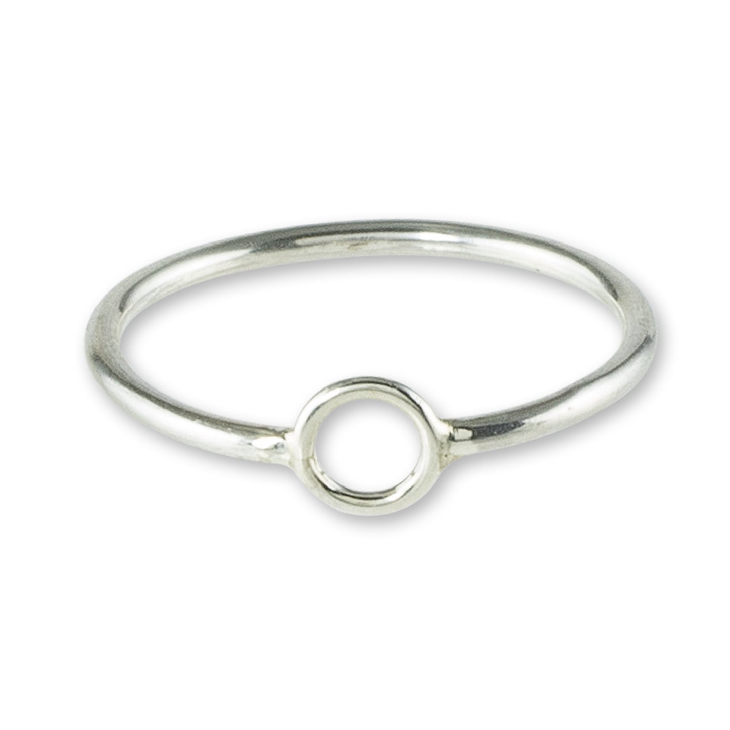 Circle Harmony Circle Design Sterling Silver Band Ring