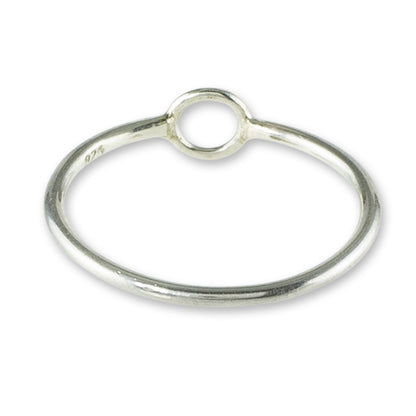 Circle Harmony Circle Design Sterling Silver Band Ring