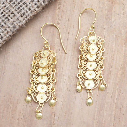 Slice of Life Gold-Plated Sterling Silver Dangle Earrings