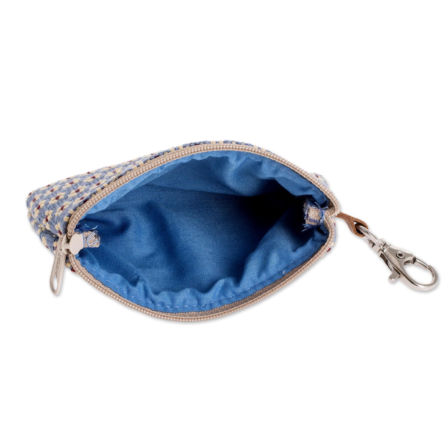 Blue Ditsy All Cotton Blue Coin Purse