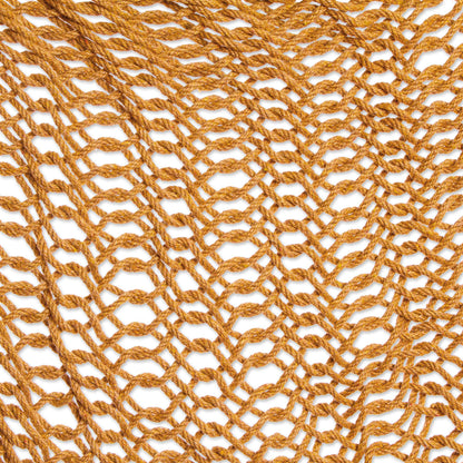 Ocean Seat in Warm Honey Honey Brown Tasseled Cotton Rope Mayan Hammock Swing