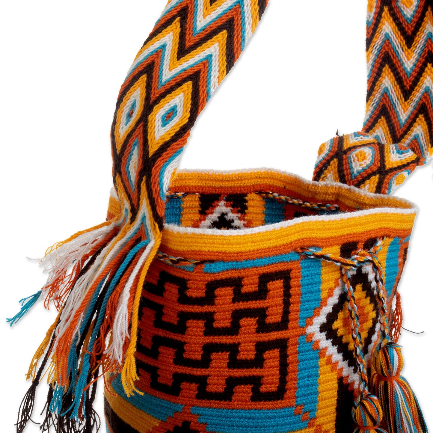 Colombian Sun Multicolored Crocheted Shoulder Bag