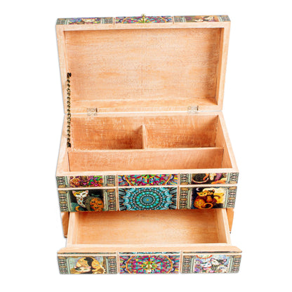 Protective Cats Decoupage Cats Jewelry Box from Mexico