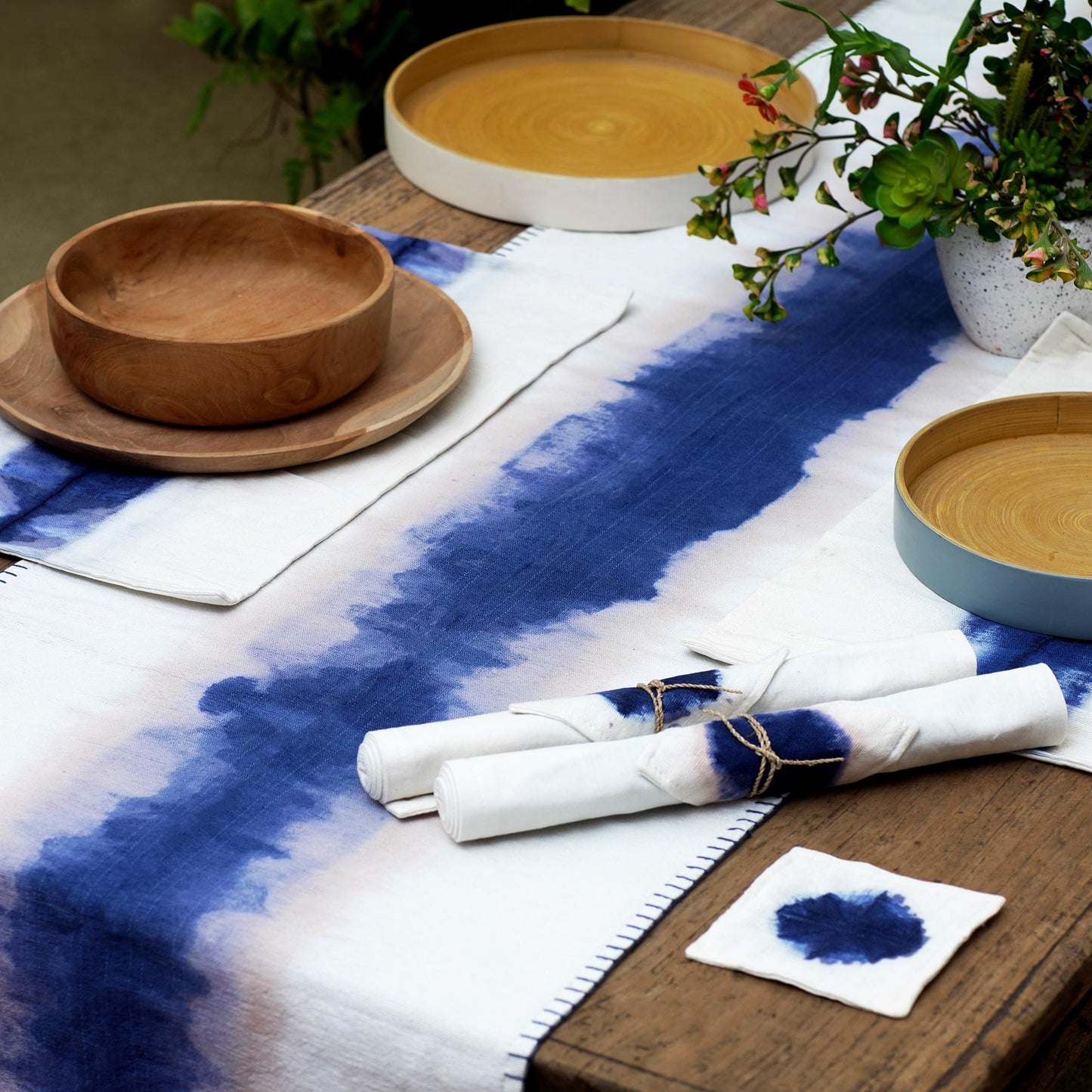 Indigo River Hand Crafted Placemats and Coasters (Set for 4)