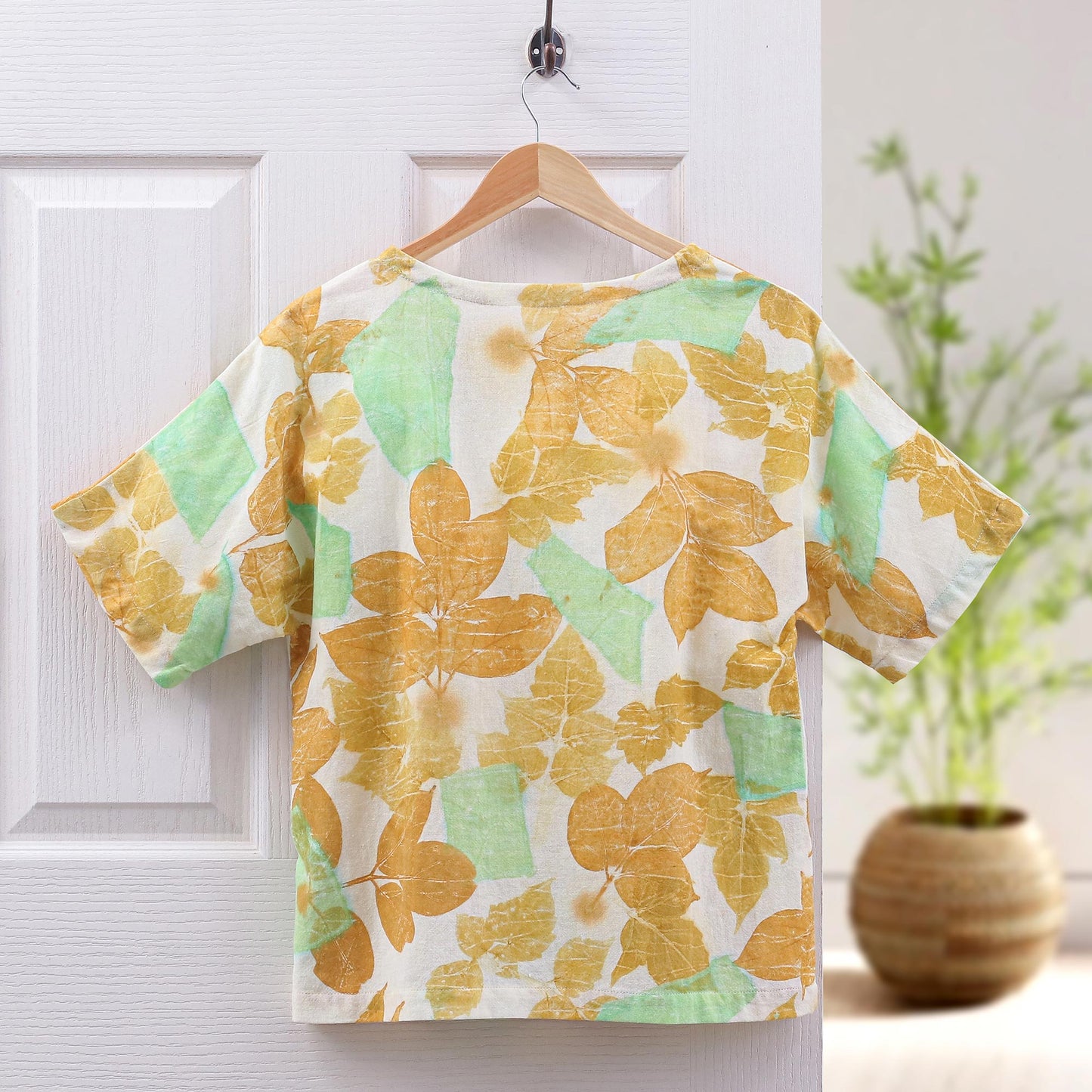 Botanical Mood Thai Botanical Ouke-Printed Cotton Blouse