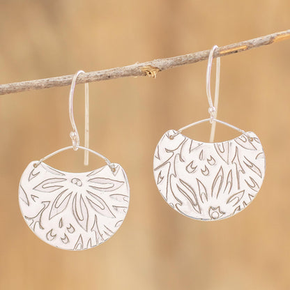 Petal Paradise Floral Sterling Silver Earrings