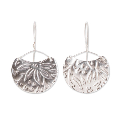 Petal Paradise Floral Sterling Silver Earrings