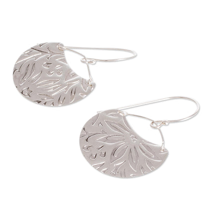 Petal Paradise Floral Sterling Silver Earrings