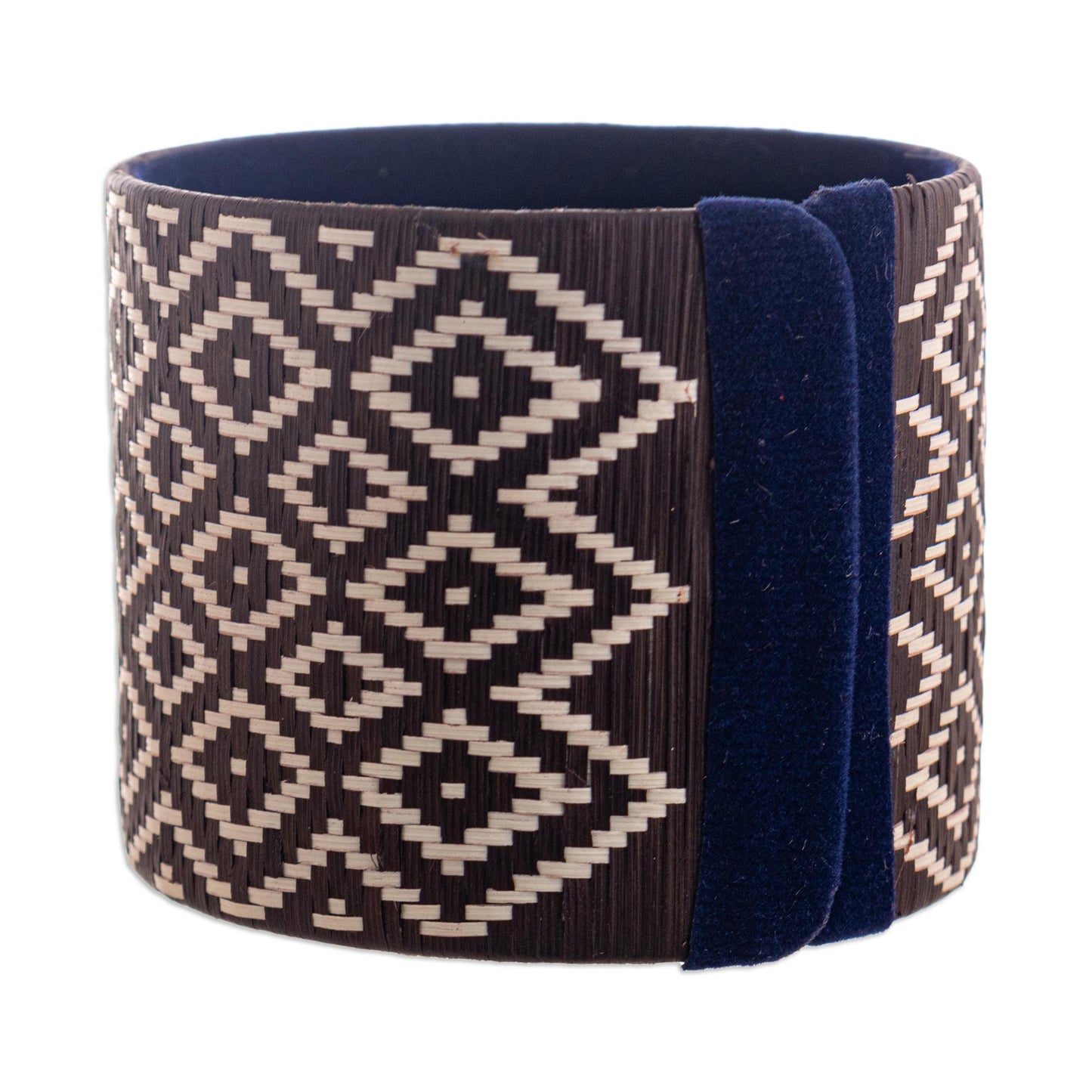 Deep Meditation Wide Natural Fiber Cuff Bracelet