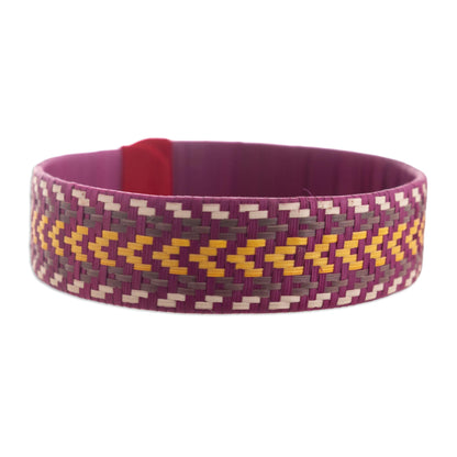 Sun Runner Multicolored Woven Cuff Bracelet