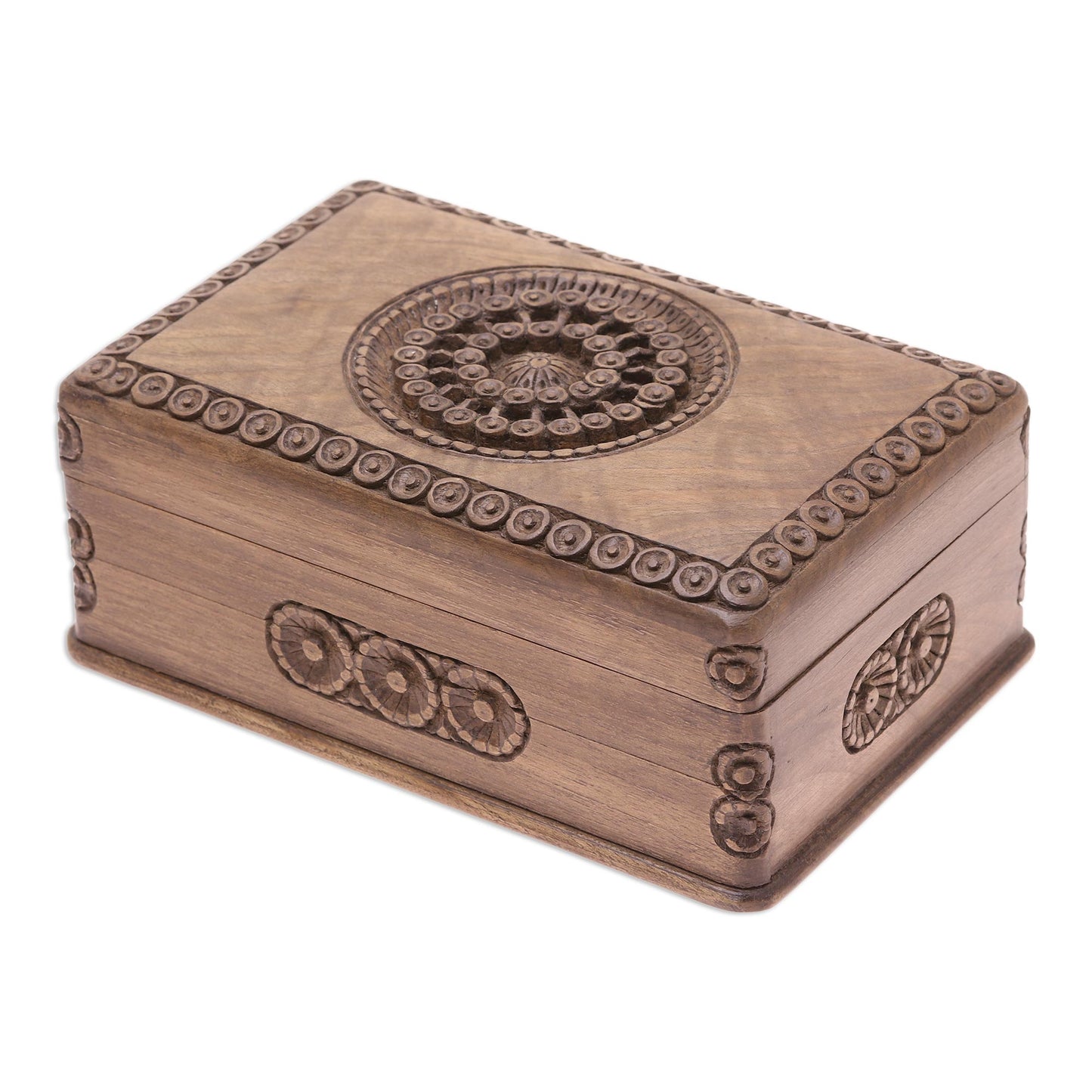 Exotic Radiance Walnut Jewelry Box