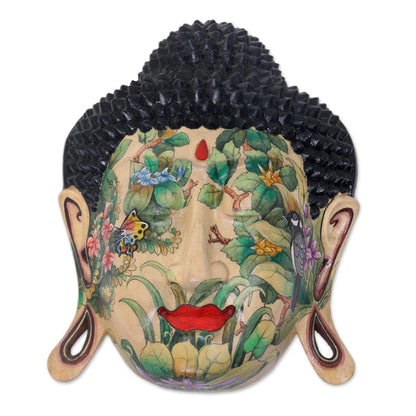 Delighted Buddha Wood mask