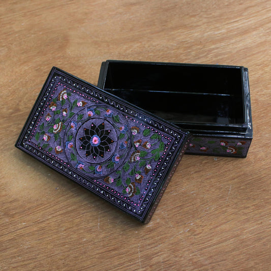 Floral Fantasy Hand Crafted Wood Decorative Box