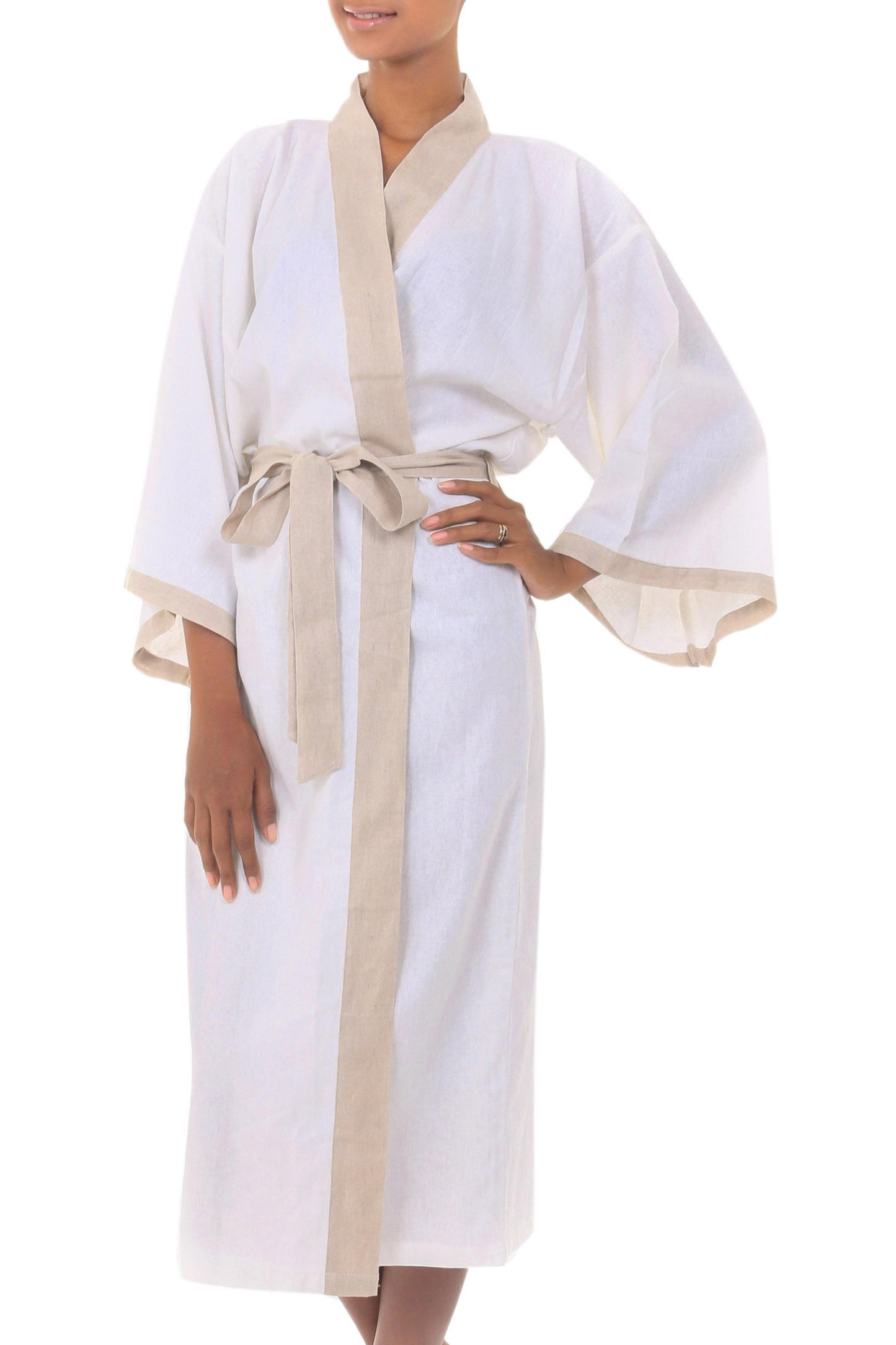 Fly Away in Beige Ivory Robe