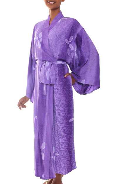 Kissed by Violet Purple Women's Batik Robe