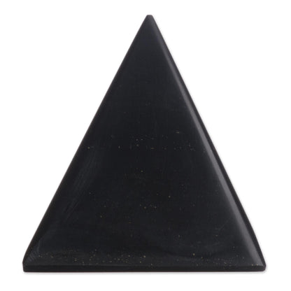 Black Night of Peace Onyx Energy Channeling Pyramid